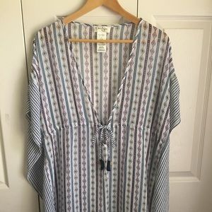 Jessica Simpson White Swim Coverup L